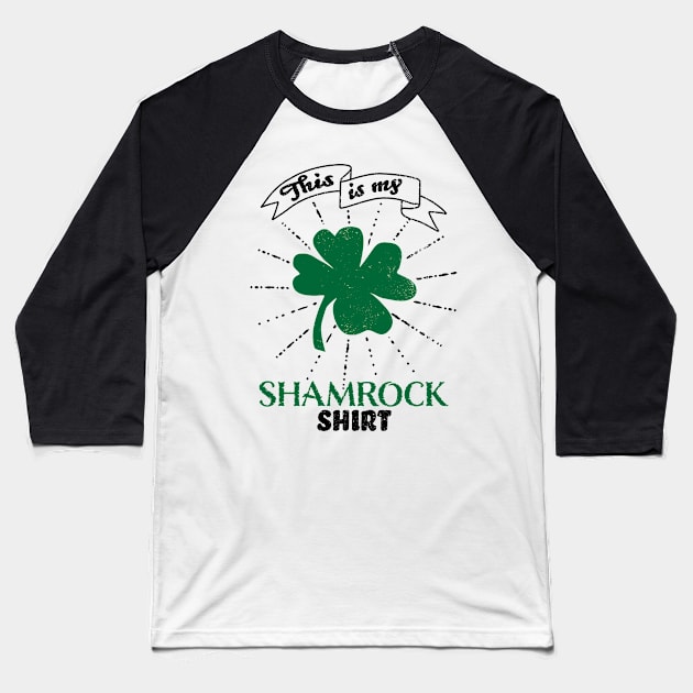 St. Patricks Shamrock Shirt Baseball T-Shirt by Annelie